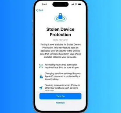 佛坪苹果授权维修店分享被盗设备保护功能开启方法